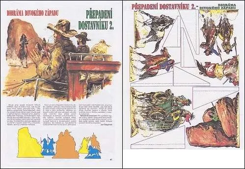 Dioráma divokého západu - Prepadnutie dostavníku 2